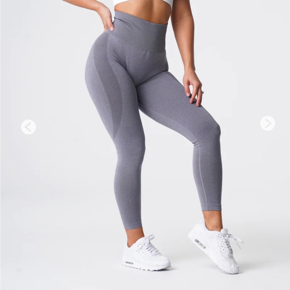 NVGTN GREY CONTOUR SEAMLESS LEGGINGS SIZE S